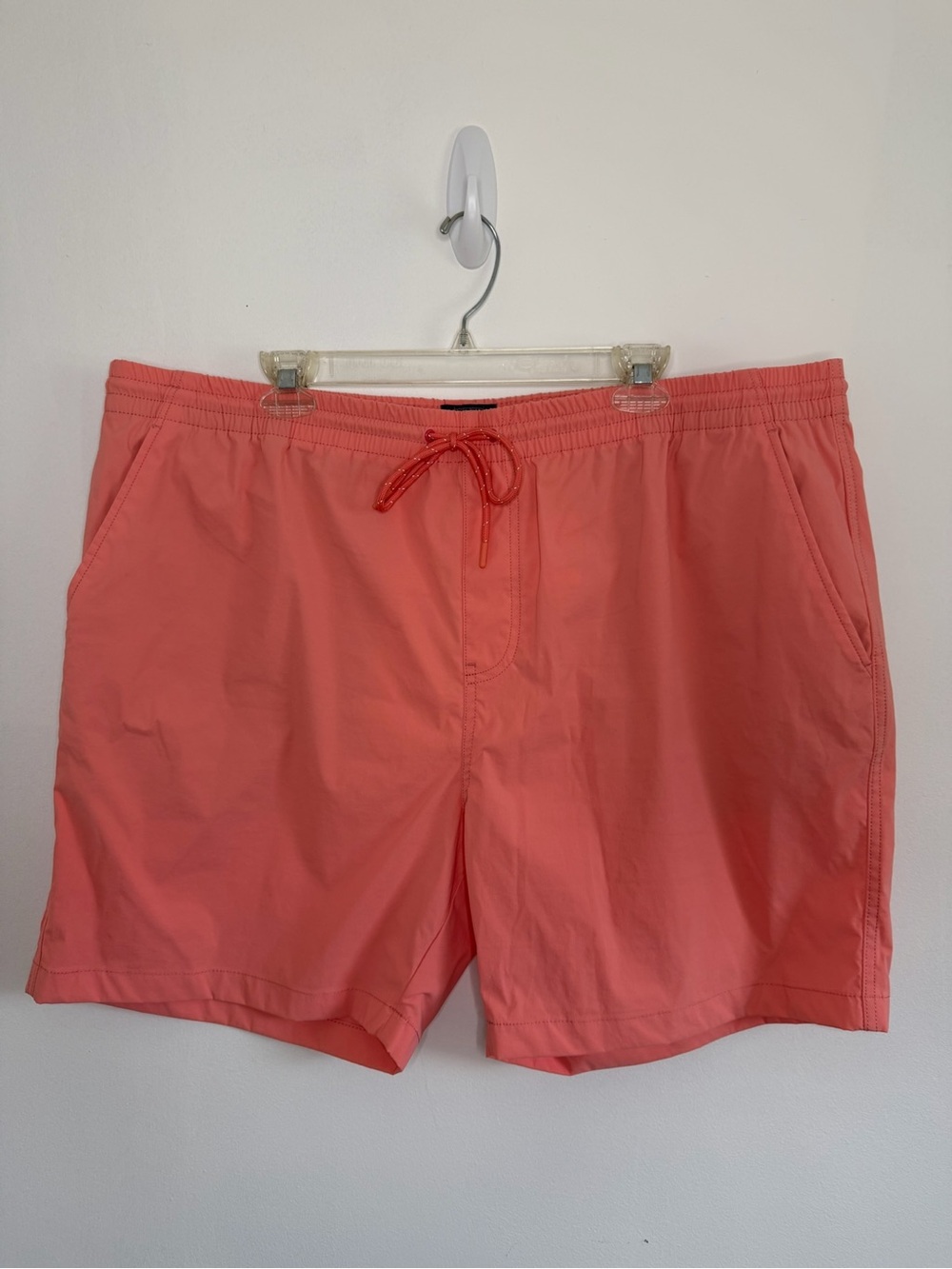J.Crew Men’s XXL Coral Swim Trunks Drawstring Stretch Swim Shorts